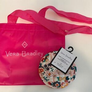 Vera Bradley Prairie Paisley Fabric Coasters with Pink Tote